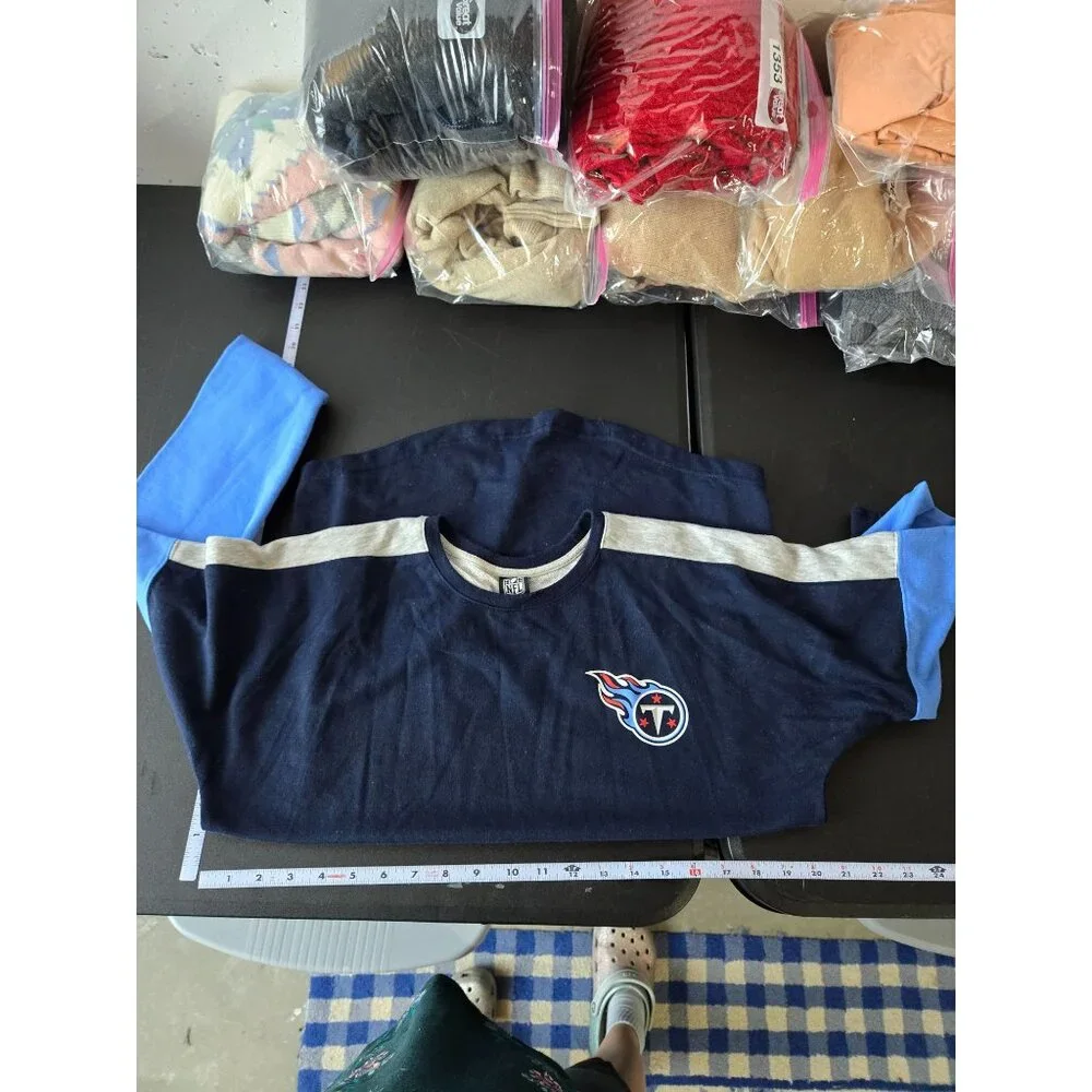 NFL Team Apparel Tennessee Titans Long Sleeve Shirt Size Small Football Fan TN - Picture 5 of 9